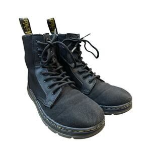 Dr. Martens Black Extra Tough Rubbery AirWair Sole Combat Boots Size 2